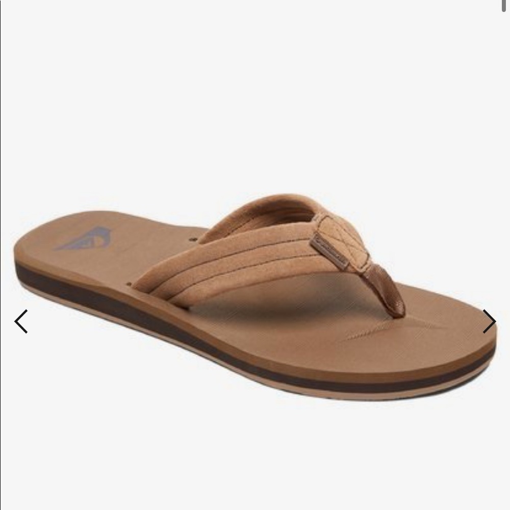 Tan Quicksilver Flipflops